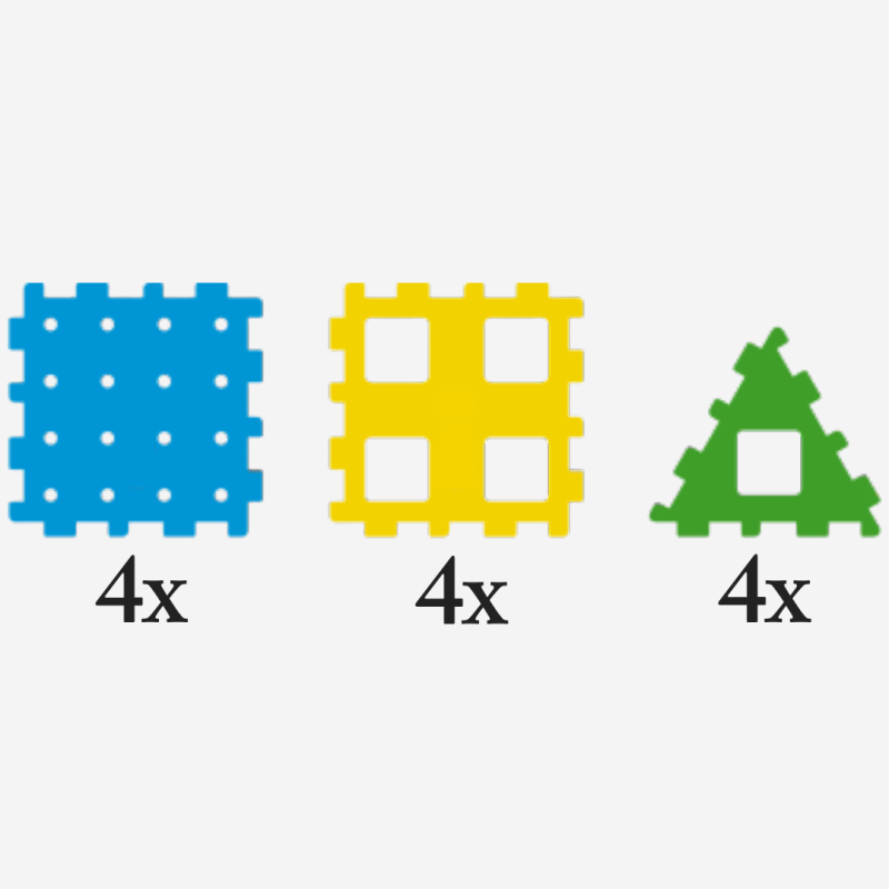 set 1 xl platos polidron, platos grandes, bonitos bloques de juego, juego infantil, niños