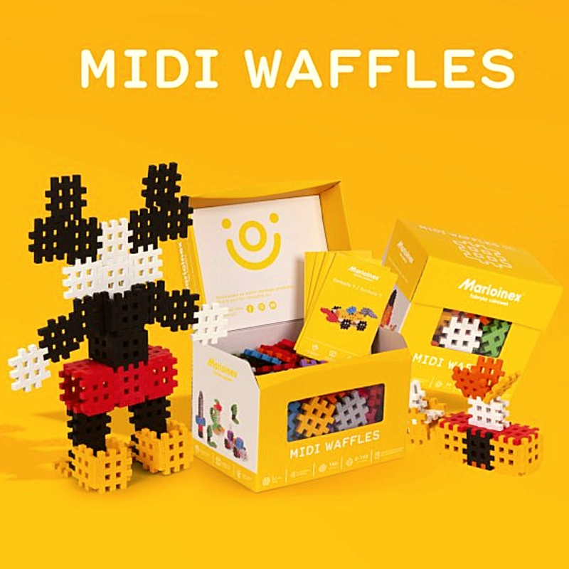 Midi waffle de Marioinex | juguetes relajados con impacto positivo Midi waffle de Marioinex | juguetes relajados con impacto positivo