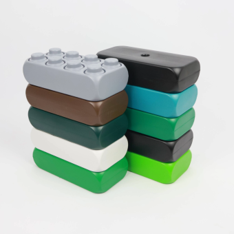 Bloques de camuflaje, bloques especiales en colores tierra. Fuerte de guerra Nerf