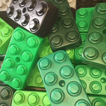 Bloques de camuflaje, bloques especiales en colores tierra. Fuerte de guerra Nerf