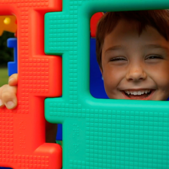 XL speelgoed groot bouwen binnen wafels platen spelen kinderen