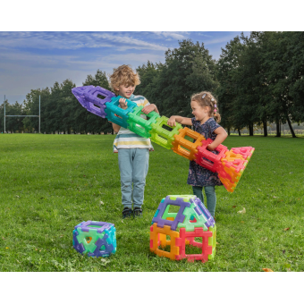 Polydron gigante translúcido, Polydron, Polydron gigante, bloques XL, transparente