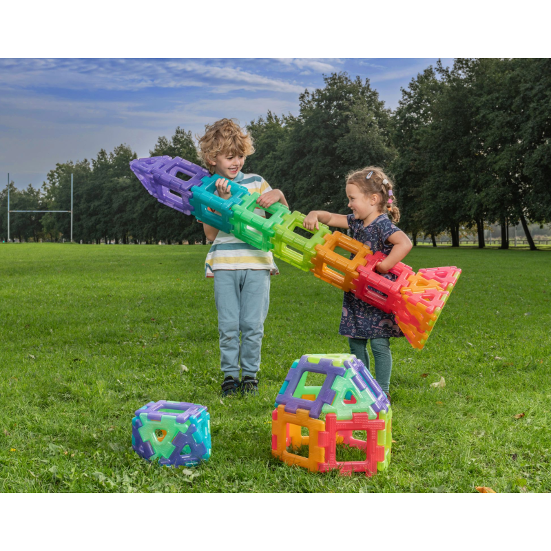 Polydron gigante translúcido, Polydron, Polydron gigante, bloques XL, transparente