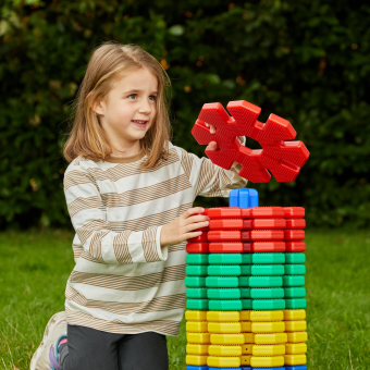 XL juguetes gran construcción waffles de interior platos jugar niños