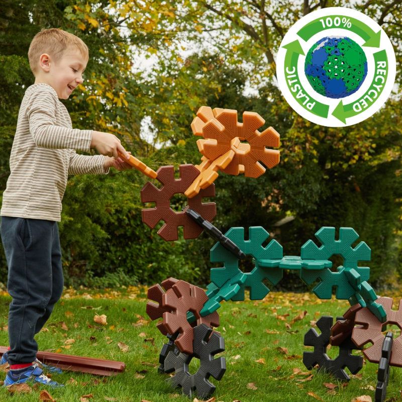 Set Octoplay Gigante - 20 piezas | Edificio Creativo con Colores Naturales + Poste de Almacenamiento Set Octoplay Gigante - 20 piezas | Edificio Creativo con Colores Naturales + Poste de Almacenamiento