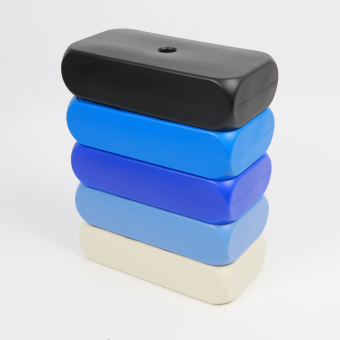 Conjunto Aqua con colores azules tranquilos.  Grandes bloques de calidad.