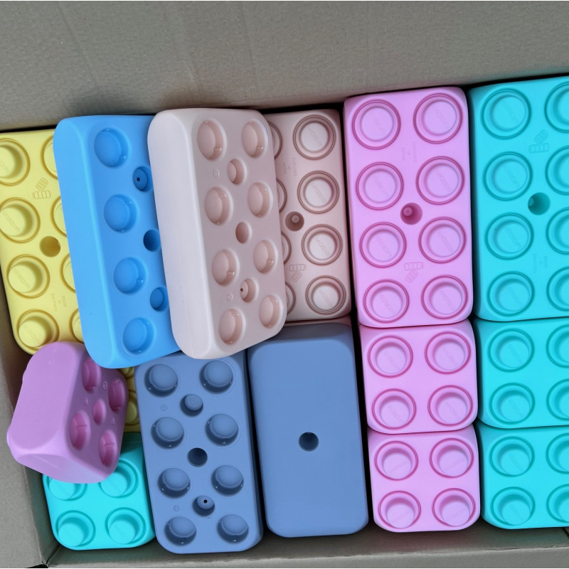 Bloques pastel, colores suaves Bloques Blubloxx XL fabricados en plástico reciclado