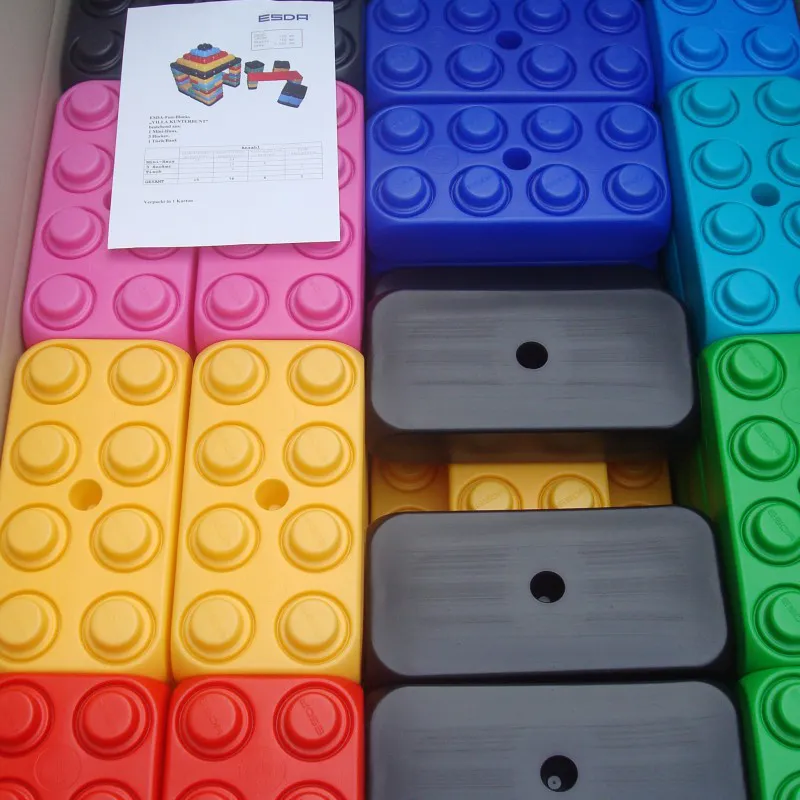 bloques, lego, gigantes, conjunto, Grandes