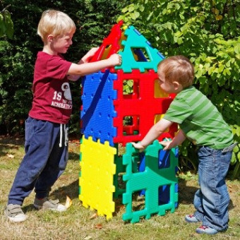 set 1 xl platos polidron, platos grandes, bonitos bloques de juego, juego infantil, niños
