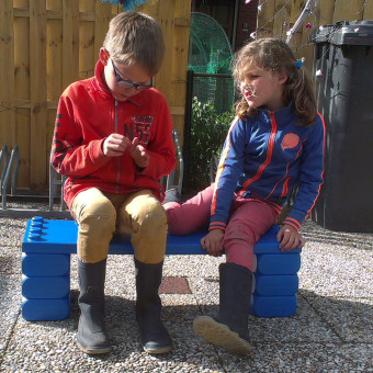 ESDA conjunto de base y estante, bloques grandes, mega lego, bloques de construcción para niños