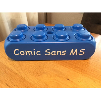 Mega XL lego blok met naam Mega XL lego blok met naam